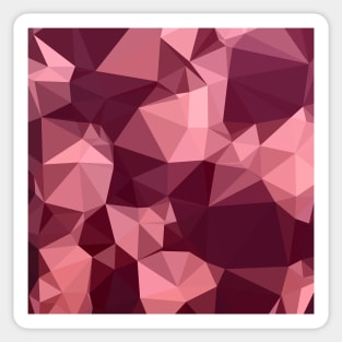 Imperial Purple Abstract Low Polygon Background Sticker